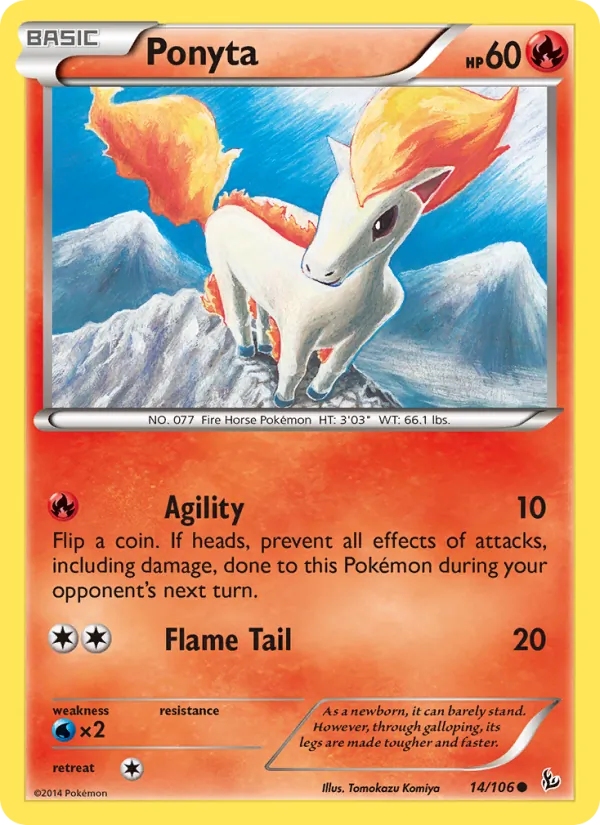 Ponyta - Flashfire Pokemon Card