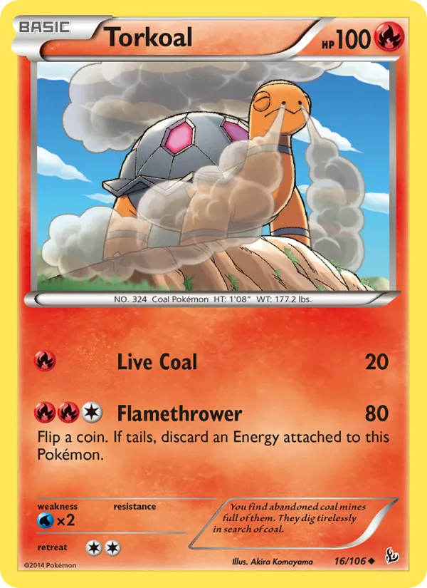 Torkoal - Flashfire Pokemon Card