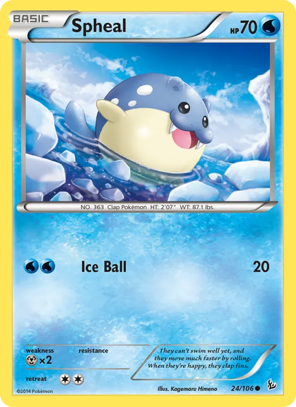 Spheal - Flashfire Pokemon Card
