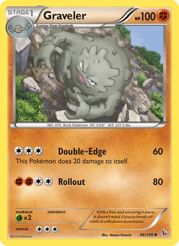Graveler - Flashfire Pokemon Card
