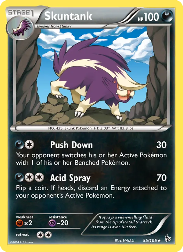 Skuntank - Flashfire Pokemon Card
