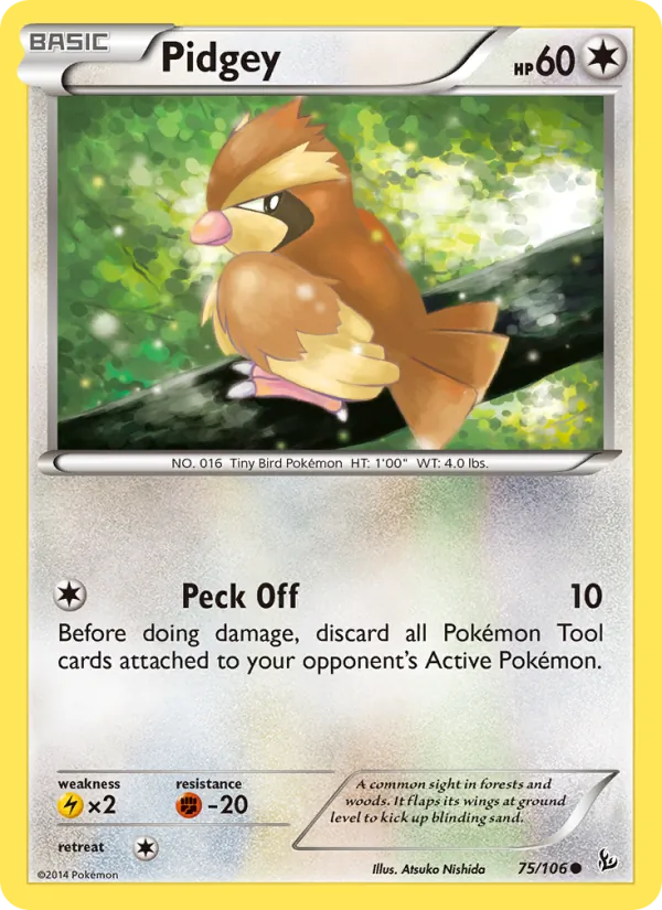 Pidgey - Flashfire Pokemon Card