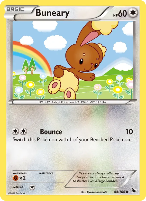 Buneary - Flashfire Pokemon Card