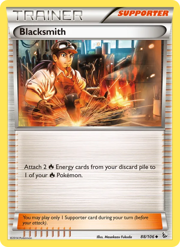 Blacksmith - Flashfire Pokemon Card