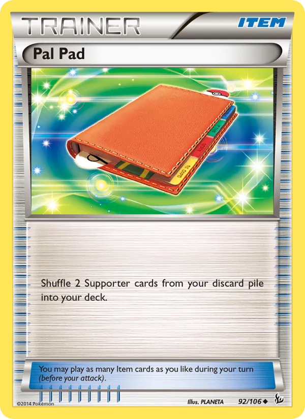 Pal Pad - Flashfire Pokemon Card