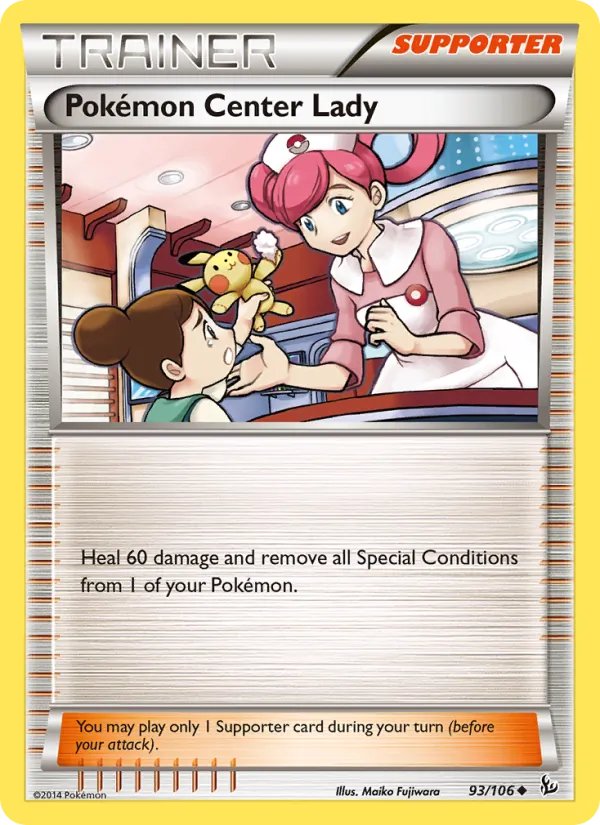 Pokémon Center Lady - Flashfire Pokemon Card