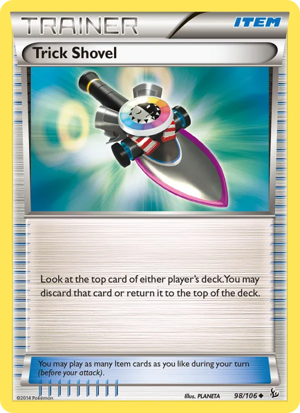 Trick Shovel - Flashfire Pokemon Card
