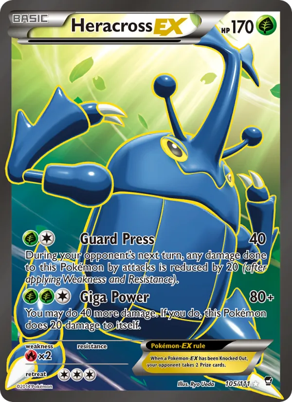 Heracross EX - Furious Fists Pokemon Card