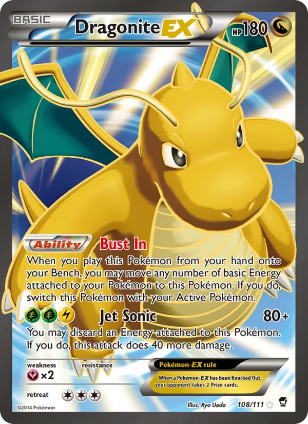 Dragonite EX - Furious Fists Pokemon Card