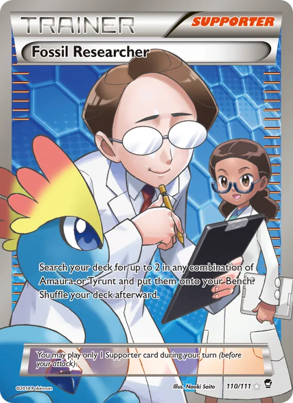 Fossil Researcher - Furious Fists Pokemon Card