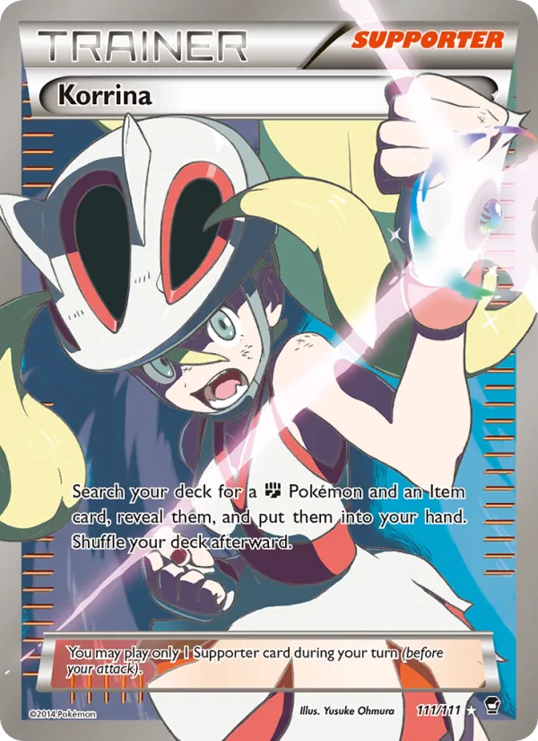 Korrina - Furious Fists Pokemon Card