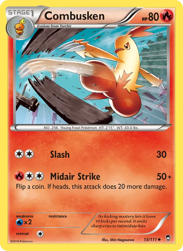 Combusken - Furious Fists Pokemon Card