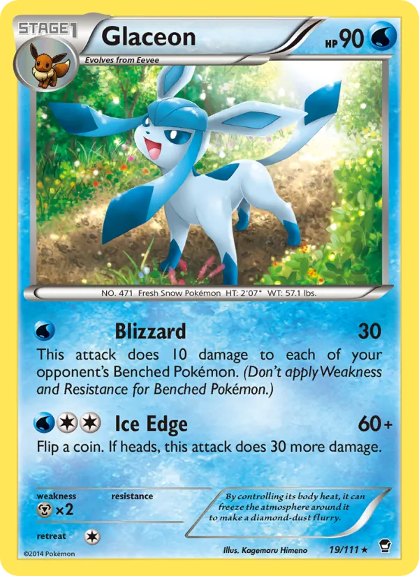 Glaceon - Furious Fists Pokemon Card