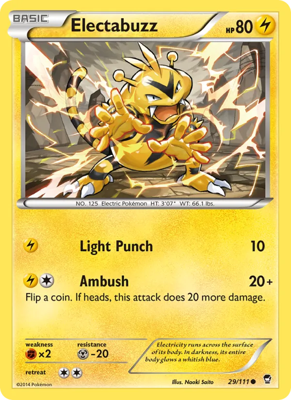 Electabuzz - Furious Fists Pokemon Card