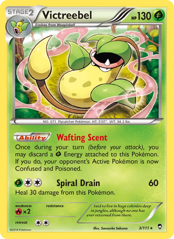 Victreebel - Furious Fists Pokemon Card