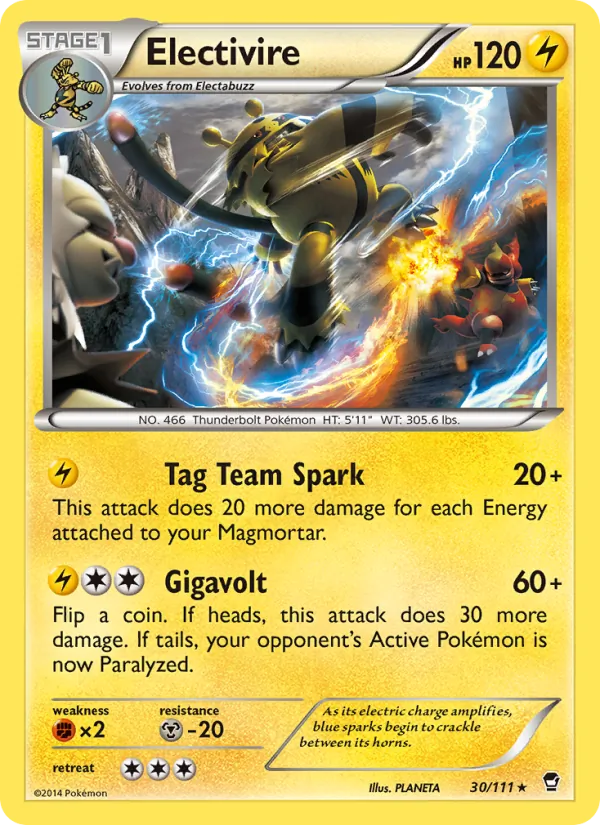 Electivire - Furious Fists Pokemon Card