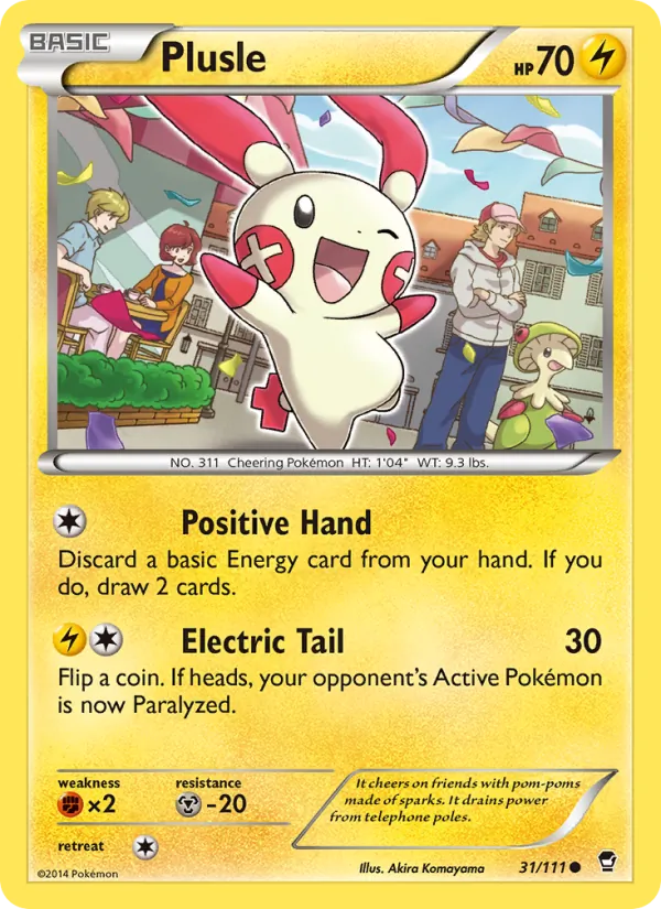 Plusle - Furious Fists Pokemon Card