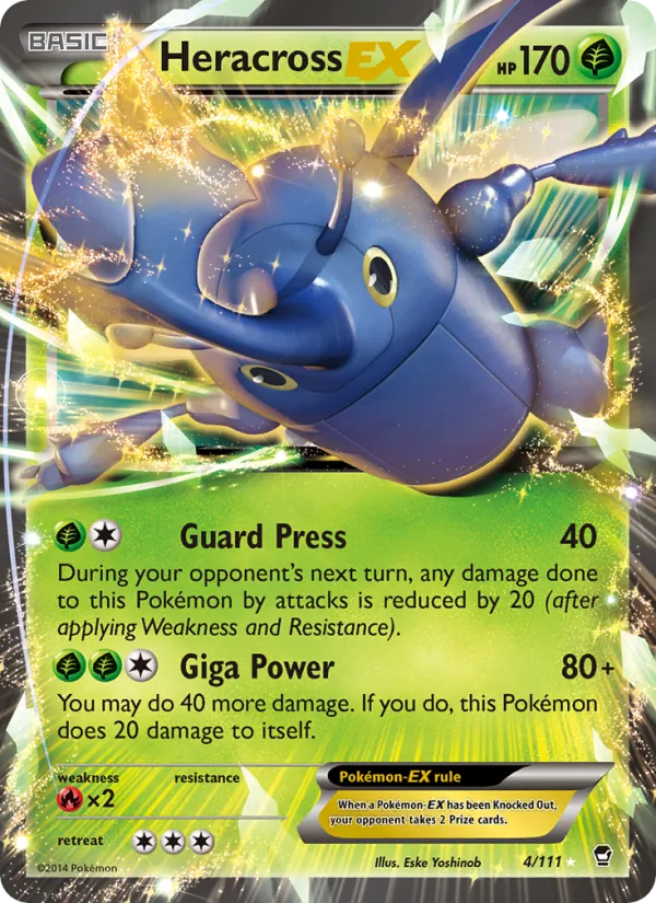 Heracross EX - Furious Fists Pokemon Card