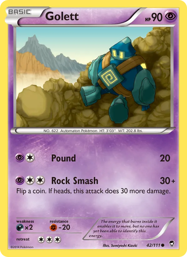 Golett - Furious Fists Pokemon Card