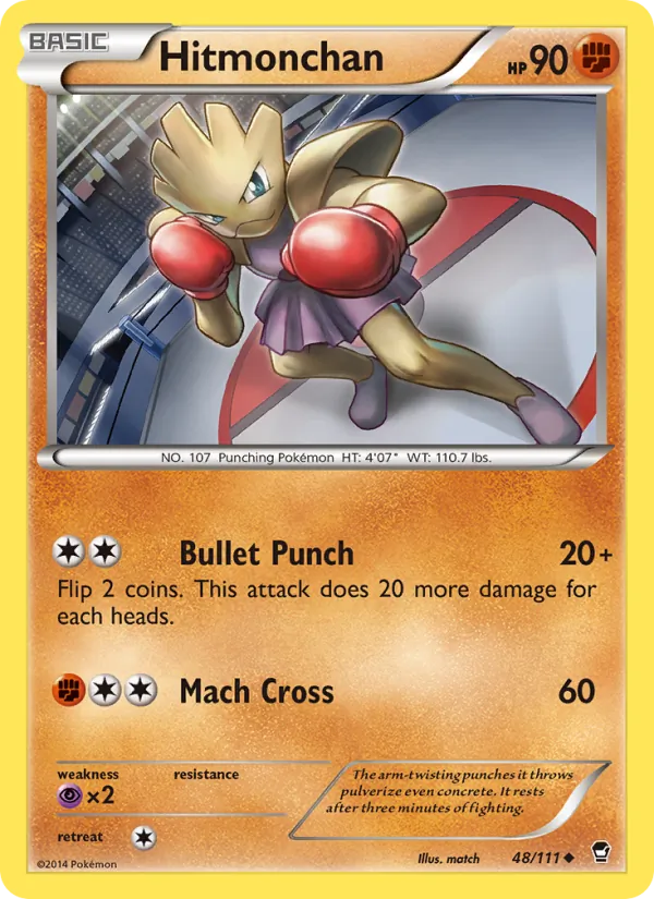 Hitmonchan - Furious Fists Pokemon Card