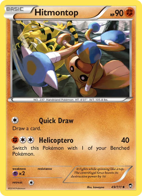 Hitmontop - Furious Fists Pokemon Card