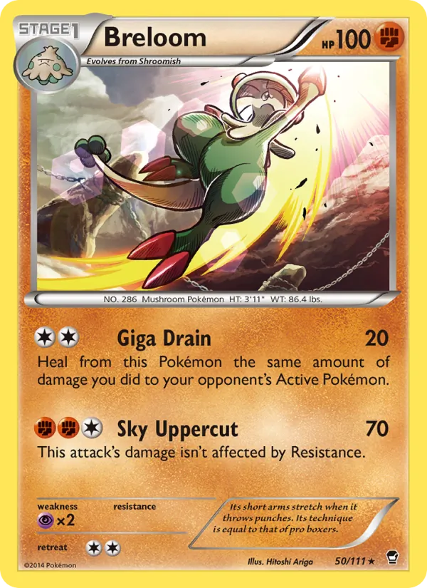Breloom - Furious Fists Pokemon Card