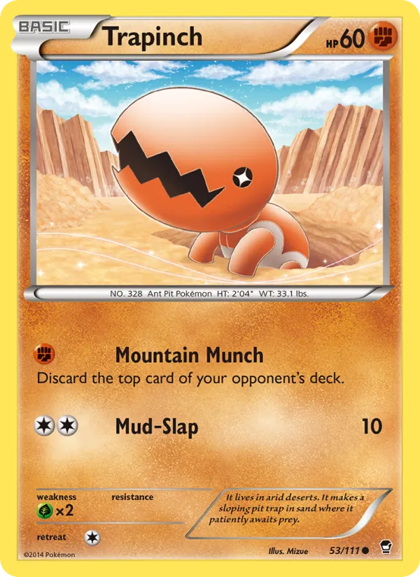 Trapinch - Furious Fists Pokemon Card