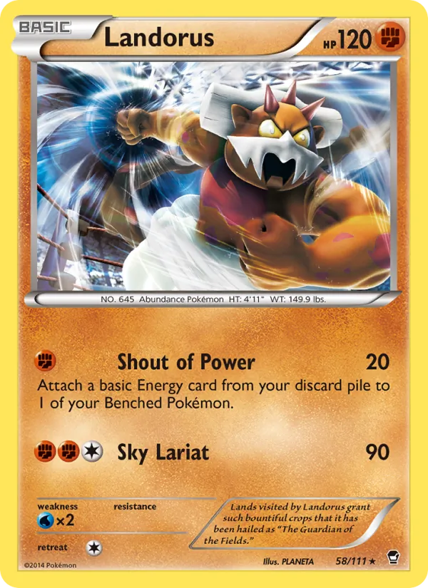Landorus - Furious Fists Pokemon Card