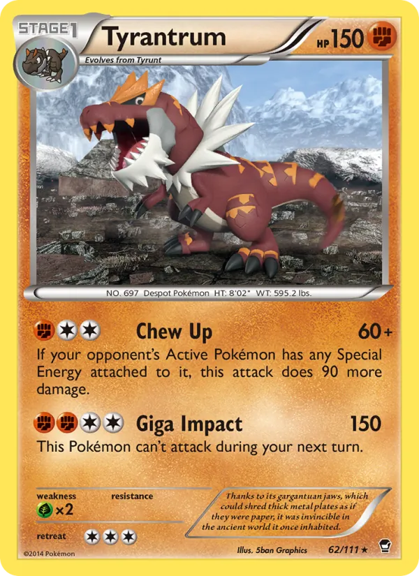 Tyrantrum - Furious Fists Pokemon Card