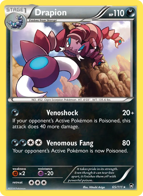 Drapion - Furious Fists Pokemon Card