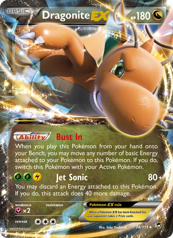 Dragonite EX - Furious Fists Pokemon Card