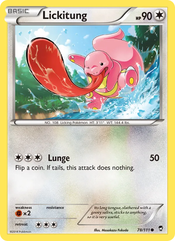 Lickitung - Furious Fists Pokemon Card
