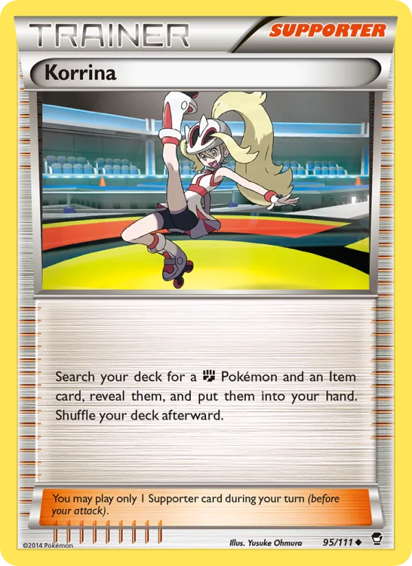 Korrina - Furious Fists Pokemon Card