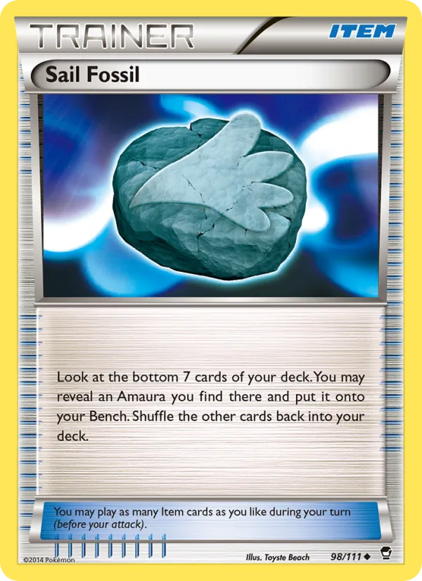 Sail Fossil - Furious Fists Pokemon Card