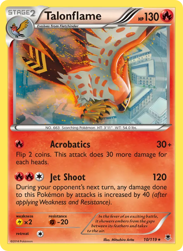 Talonflame - Phantom Forces Pokemon Card