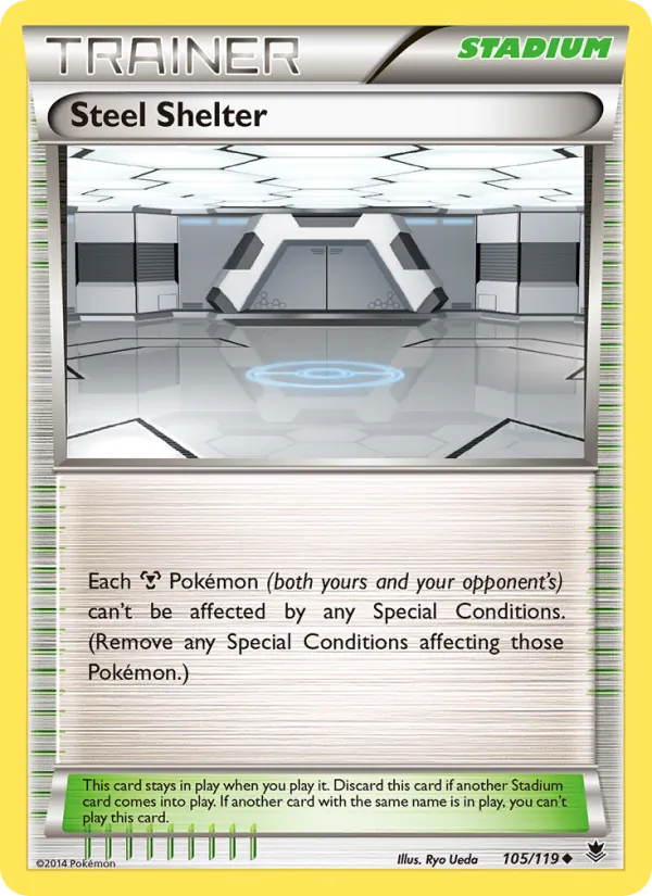 Steel Shelter - Phantom Forces Pokemon Card