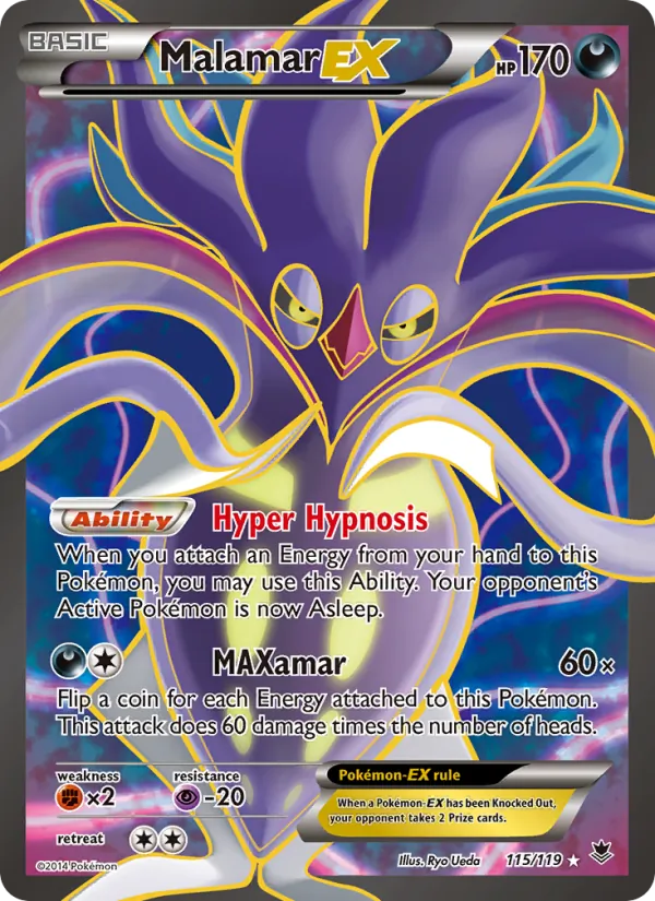 Malamar EX - Phantom Forces Pokemon Card