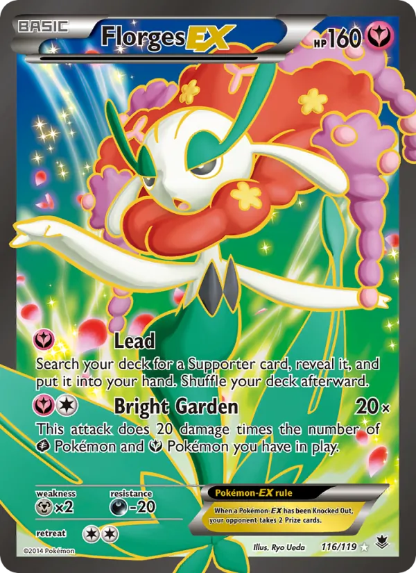 Florges EX - Phantom Forces Pokemon Card