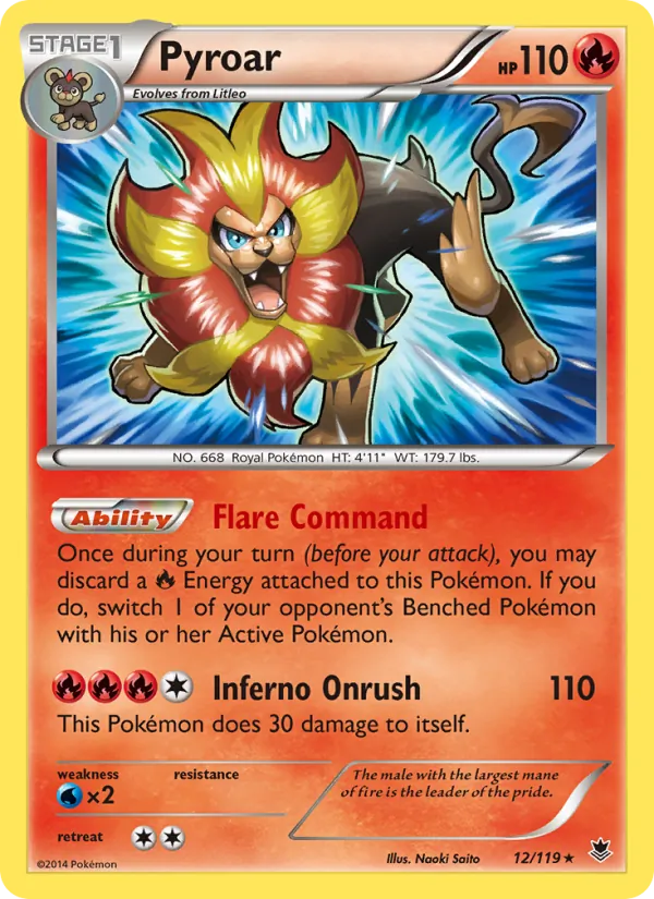 Pyroar - Phantom Forces Pokemon Card