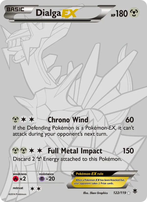 Dialga EX - Phantom Forces Pokemon Card