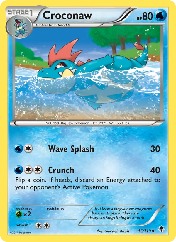 Croconaw - Phantom Forces Pokemon Card