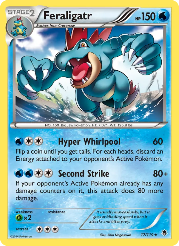 Feraligatr - Phantom Forces Pokemon Card