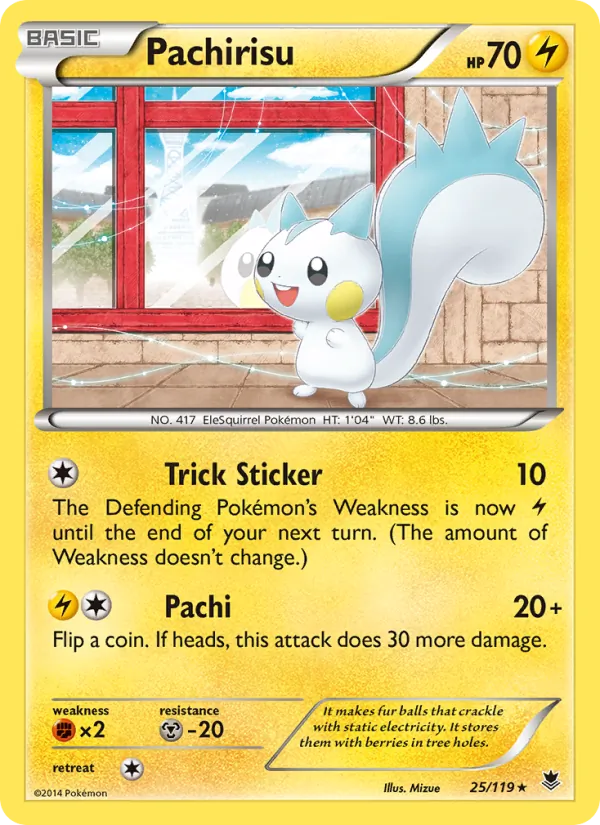 Pachirisu - Phantom Forces Pokemon Card