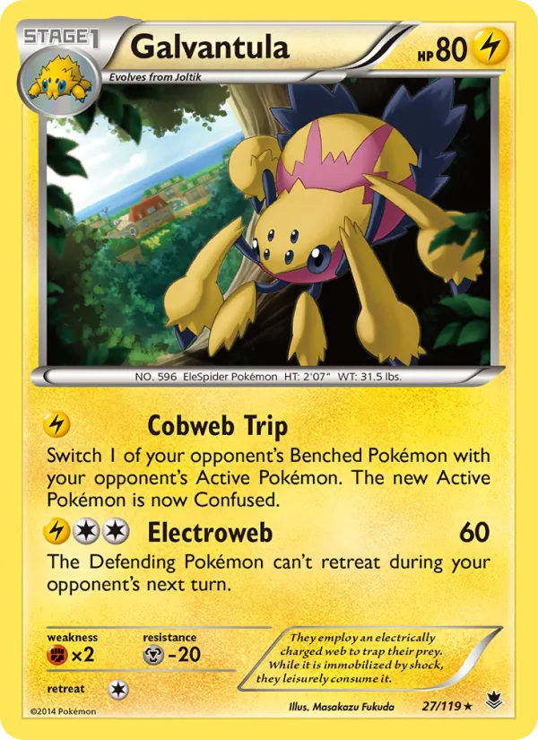 Galvantula - Phantom Forces Pokemon Card