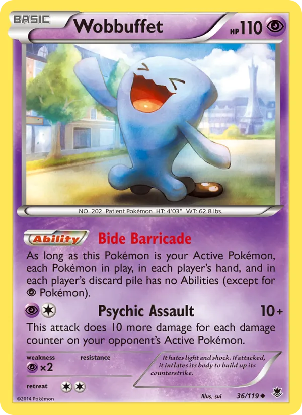 Wobbuffet - Phantom Forces Pokemon Card