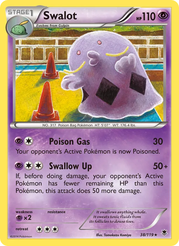 Swalot - Phantom Forces Pokemon Card