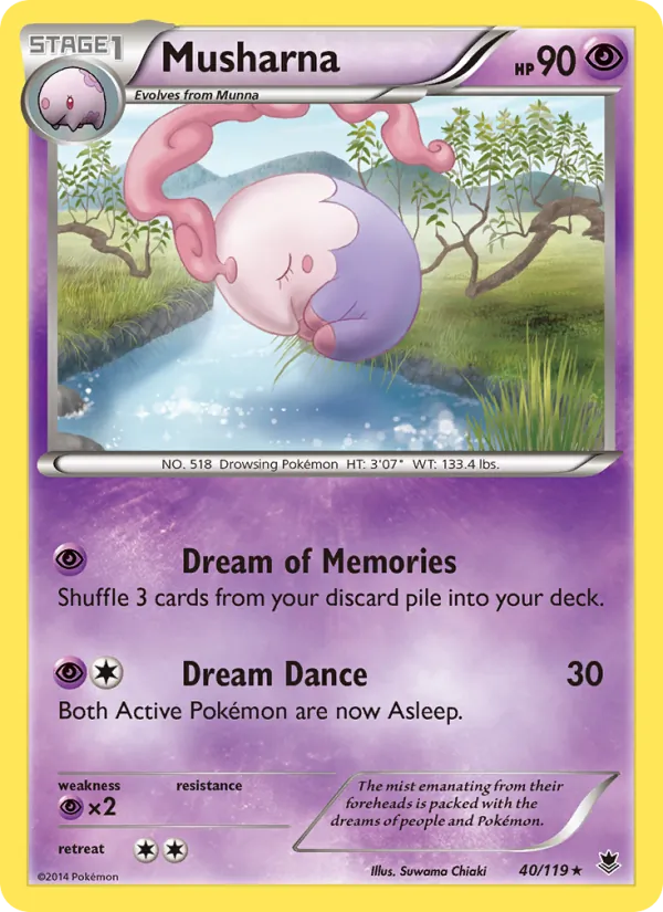 Musharna - Phantom Forces Pokemon Card
