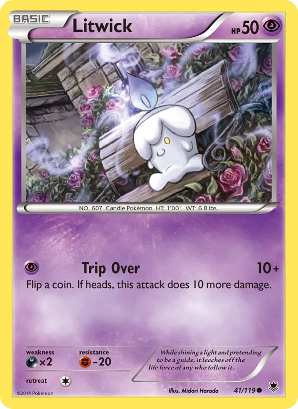 Litwick - Phantom Forces Pokemon Card