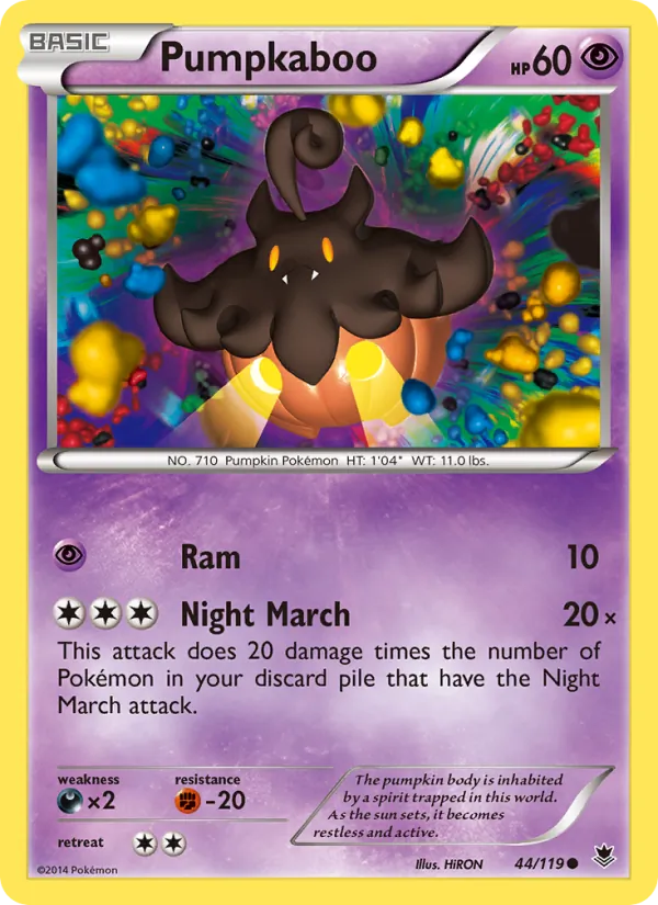 Pumpkaboo - Phantom Forces Pokemon Card