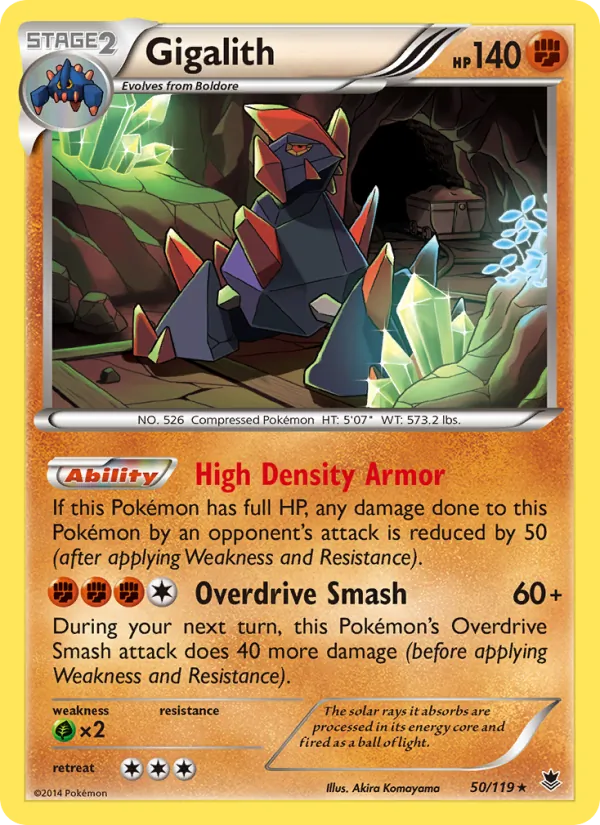Gigalith - Phantom Forces Pokemon Card